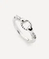 Missoma X Harris Reed Rhodium-plated In Good Hands Stacking Ring