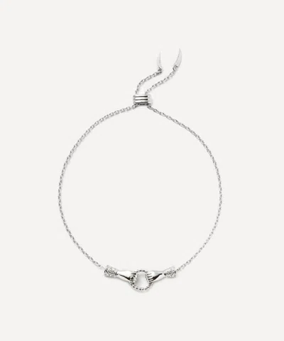 Missoma X Harris Reed Silver-plated In Good Hands Slider Bracelet