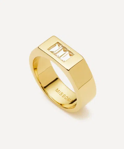 Missoma X Lucy Williams 18ct Gold-plated Triple Stone Chunky Ring