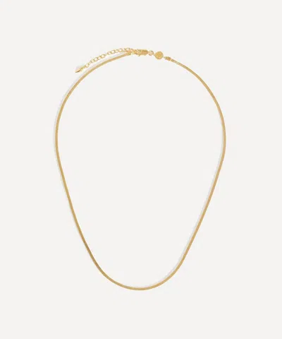 Missoma X Lucy Williams 18ct Gold-plated Vermeil Silver Short Square Snake Chain Necklace