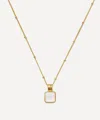 Missoma X Lucy Williams 18ct Gold-plated Vermeil Silver Square Mother Of Pearl Pendant Necklace