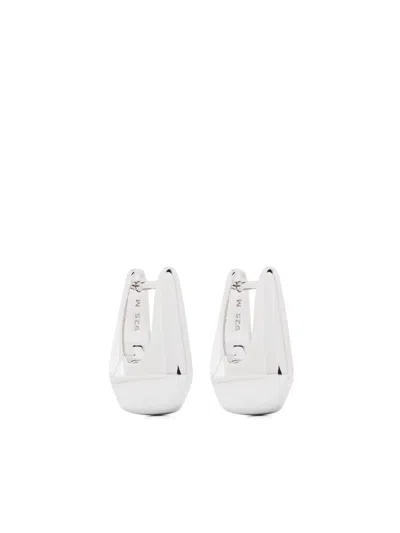 Missoma X Lucy Williams Arco Hoop Earrings In 银色