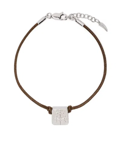 Missoma X Lucy Williams Byzantine-coin Cord Bracelet In Silver