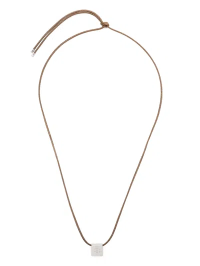 Missoma X Lucy Williams Byzantine-coin Cord Necklace In Silver