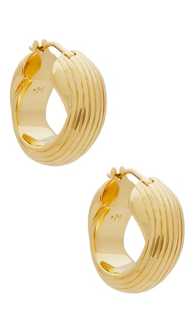 Missoma X Lucy Williams Chunky Entwined Hoops In Gold