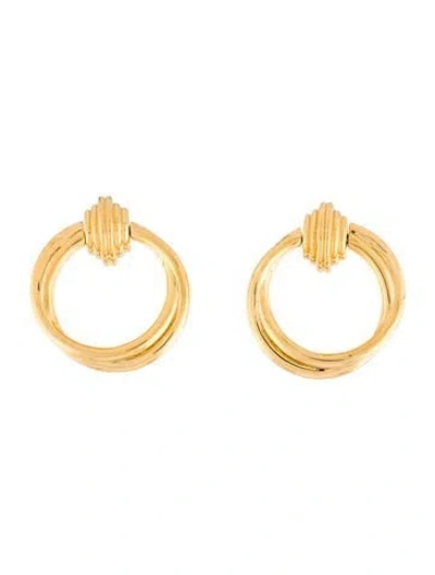 Pre-owned Missoma X Lucy Williams Front Facing Drop Hoop Earrings In Multi