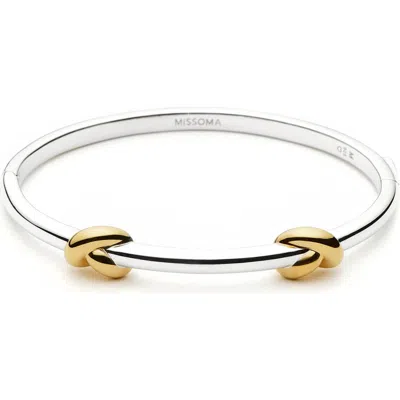 Missoma X Lucy Williams Knot Hinge Bangle In Multi