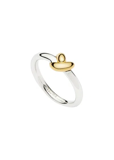 Missoma X Lucy Williams Knot Stacking Ring In Gold