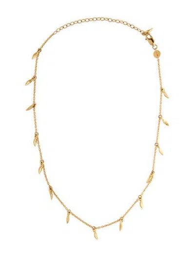 Pre-owned Missoma X Lucy Williams Mini Fang Necklace, 15" In Multicolor