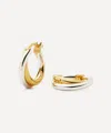 Missoma X Lucy Williams Mixed Metal Entwine Small Hoop Earrings