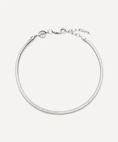 Missoma X Lucy Williams Sterling Silver Square Snake Chain Bracelet