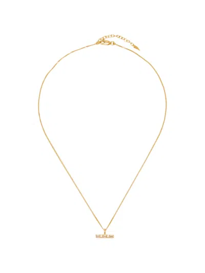 Missoma X Lucy Williams T-bar-detail Necklace In Gold