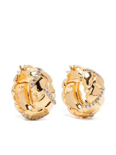 Missoma X Lucy Williams Waffle Hoop Earrings In Gold