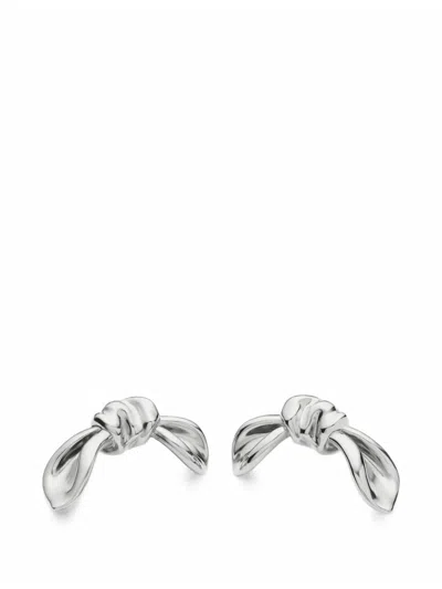 Missoma X Markgong Bow Stud Earrings In Metallic
