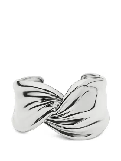 Missoma X Markgong Twist-effect Cuff Bracelet In Metallic