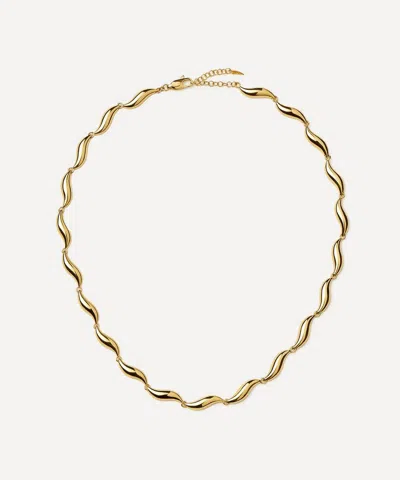 Missoma X Savi 18ct Gold-plated Signature Link Chain Necklace