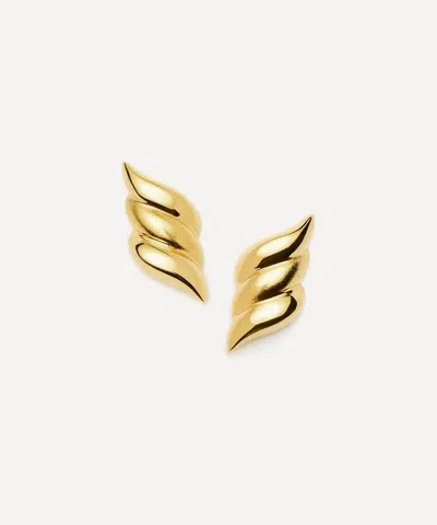 Missoma X Savi 18ct Gold-plated Signature Stud Earring