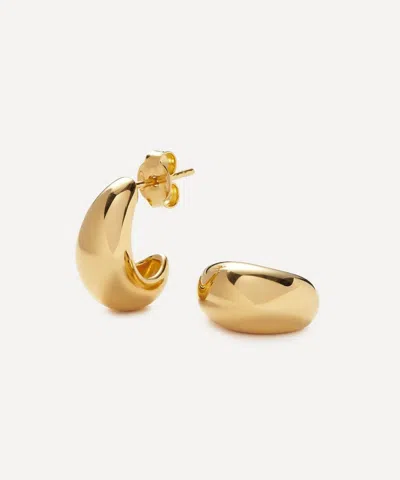 Missoma X Savi 18ct Gold-plated Vermeil Silver Dome Mini Hoop Earrings