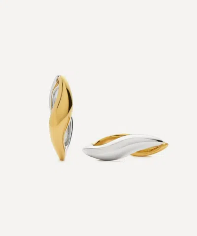 Missoma X Savi Mixed Metal Signature Large Hoop Earrings