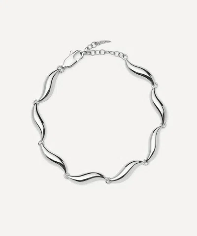 Missoma X Savi Rhodium-plated Signature Link Chain Bracelet
