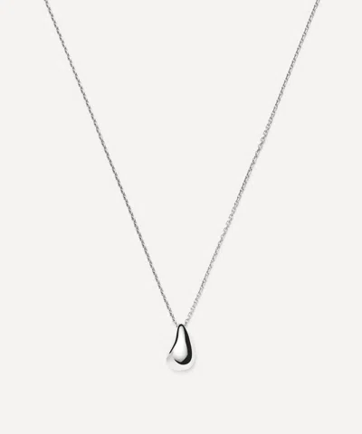 Missoma X Savi Sterling Silver Sculptural Droplet Pendant Necklace