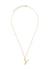 Missoma Y Initial 18kt Gold-plated Necklace In Gold