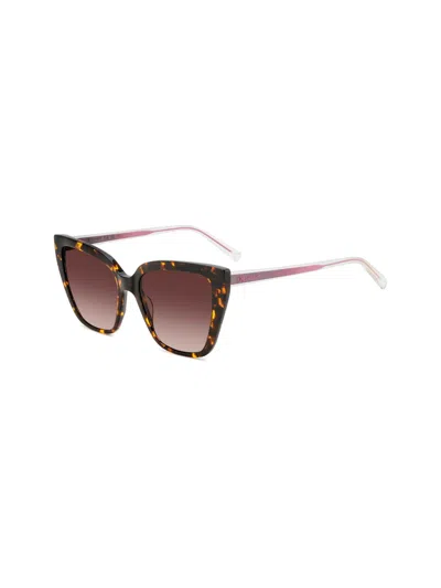 Missoni 0177 Cat-eye Logo Sunglasses In Brown