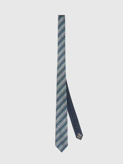 Missoni 100% Silk Tie In Multi