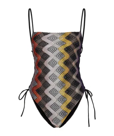 MISSONI ZIGZAG-PATTERN SWIMSUIT