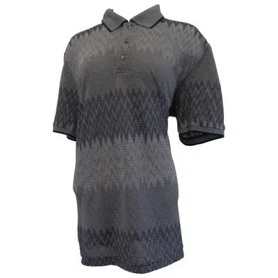 Pre-owned Missoni 1980s  Grey Cotton Unisex Shirt Made In Italy, Good Condition In Gray