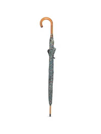 Pre-owned Missoni 1980s Patterned Umbrella In Blue