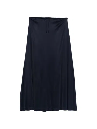 Pre-owned Missoni 1990s A-line Midi Skirt In Blue