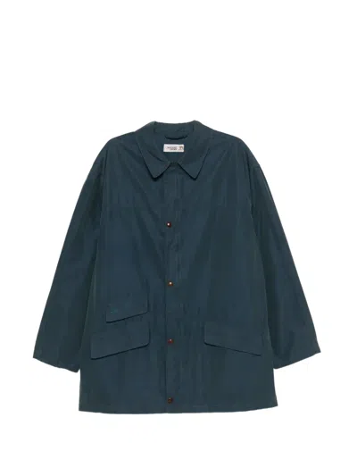 Pre-owned Missoni 1990s Pocket Coat In Blue