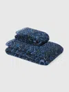 Missoni 2-piece Azul Bath Towel Set In Cotton Terry In Blue