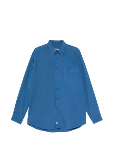 Pre-owned Missoni 2000s Button-down Chest-pocket Shirt In Blue