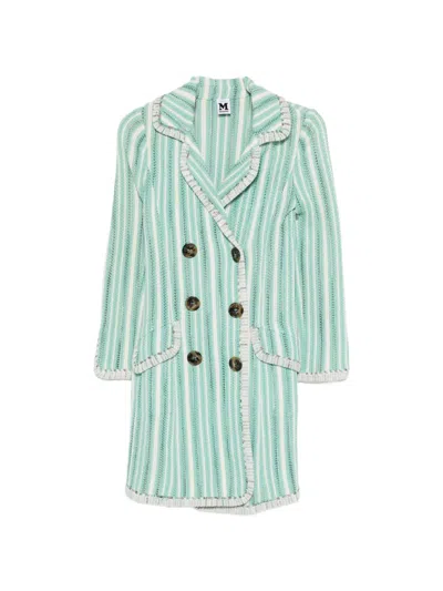 Pre-owned Missoni 2000s Double-breasted Jacket In Green