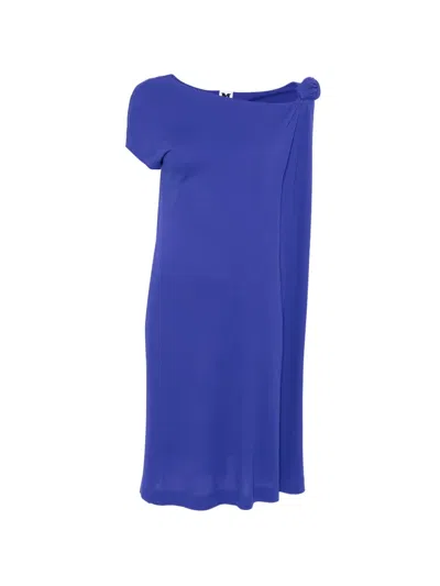 Pre-owned Missoni 2000s Knot-detail Midi Dress In Purple