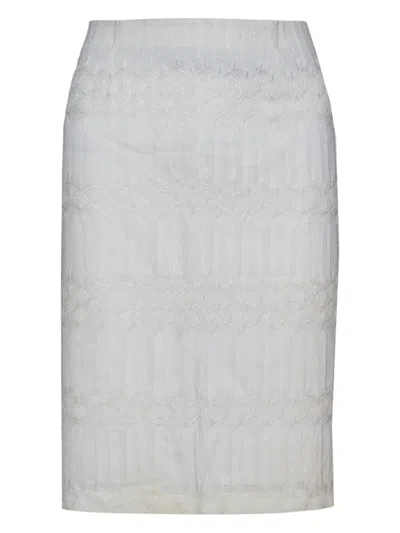 Pre-owned Missoni 2023 Patterned-jacquard Skirt In Neutral