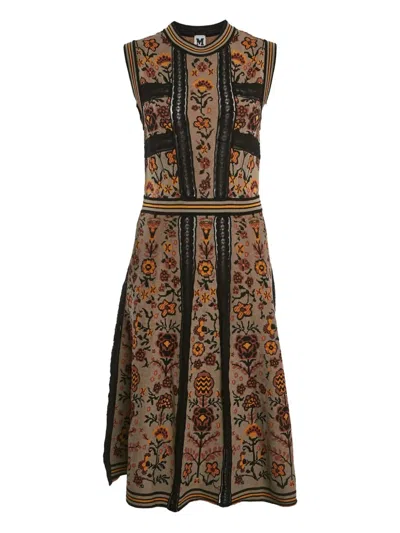 Pre-owned Missoni 2024 Floral-jacquard Dress In Multi
