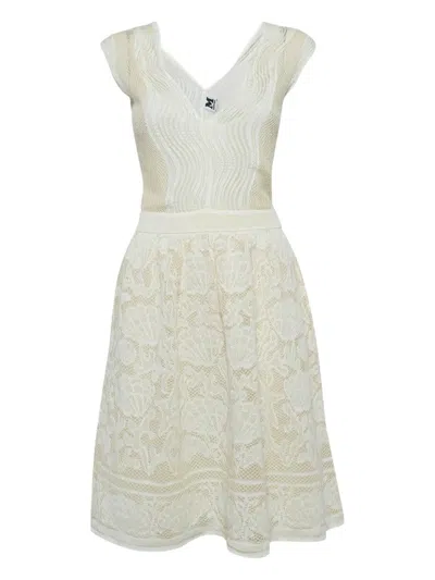 Pre-owned Missoni 2024 Floral Sleeveless Midi Dress In White