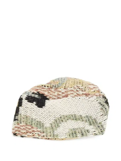 Pre-owned Missoni 2024 Knit Beanie In Neutral