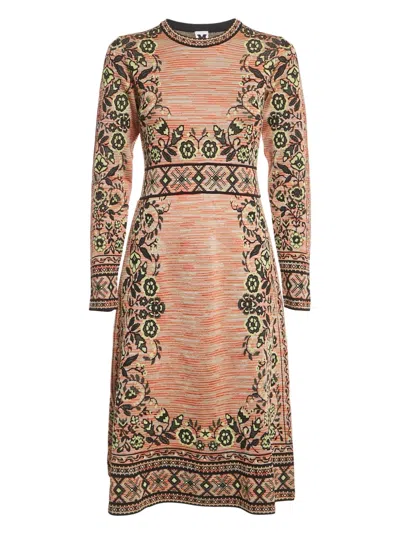 Pre-owned Missoni 2024 Patterned-jacquard Dress In Neutral
