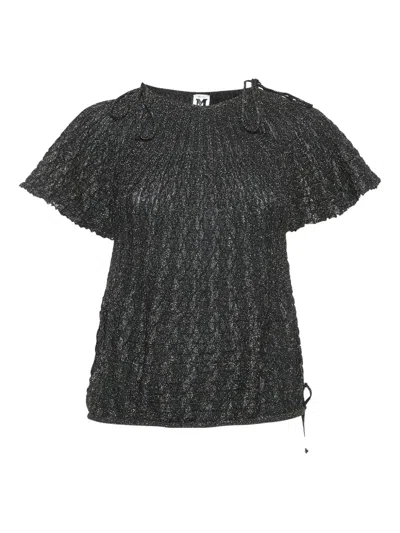 Pre-owned Missoni 2024 Pleated Blouse In Gray