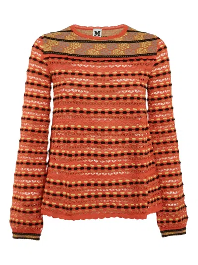 Pre-owned Missoni 2024 Pointelle-knit Top In Orange