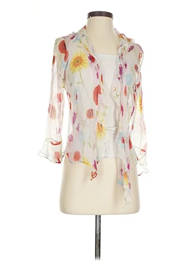 Pre-owned Missoni 3/4 Sleeve Blouse In White