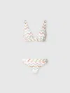 Missoni 3d-lamé-zickzack-bikini In Multicoloured
