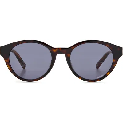 Missoni 49mm Round Sunglasses In Havana Horn/grey