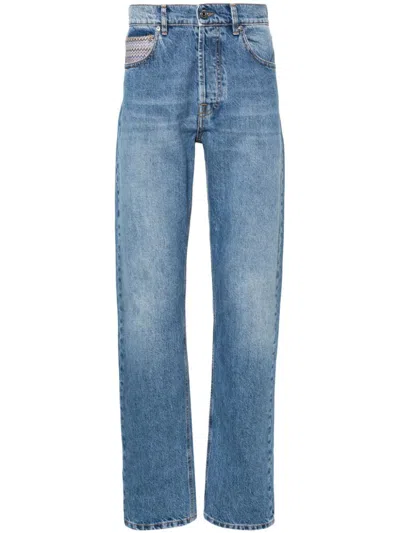 Missoni Zigzag-pocket Straight Jeans In Azul