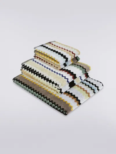 Missoni 5-piece Curt Bath Towel Set In Chevron Cotton Terry