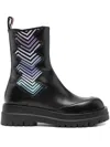 Missoni 50mm Zigzag Chelsea Boots In Black